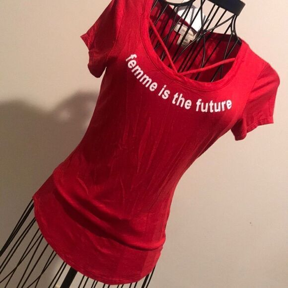 NWT femme is the future Tee - Size JR Small - Picture 2 of 6
